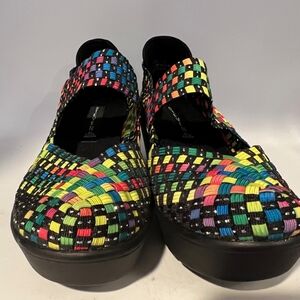 Steve Madden Multicolor Woven Flats